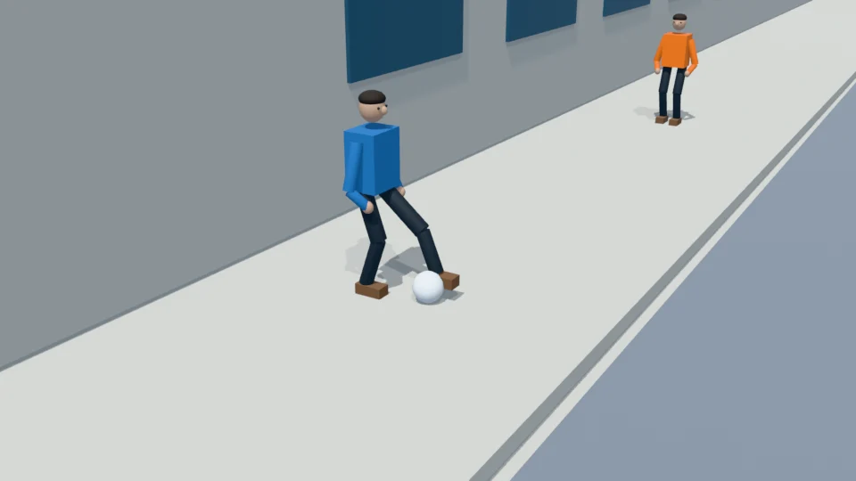 Contact check: Single football