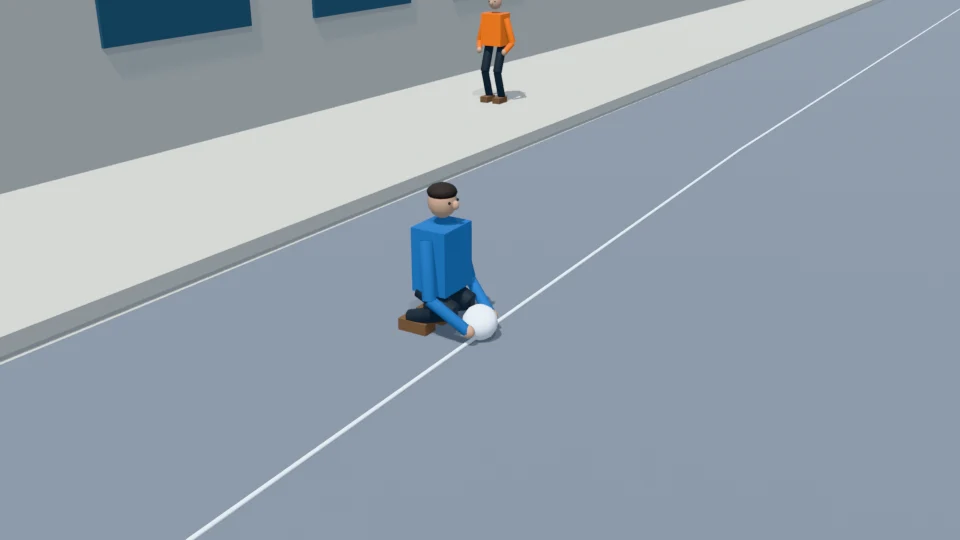 Contact check: Single football