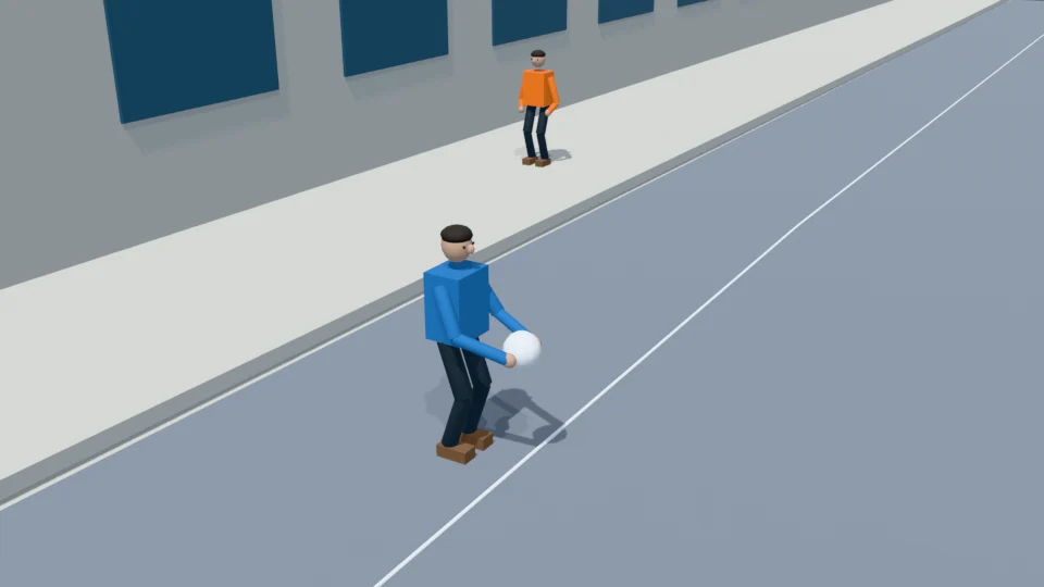 Contact check: Single football