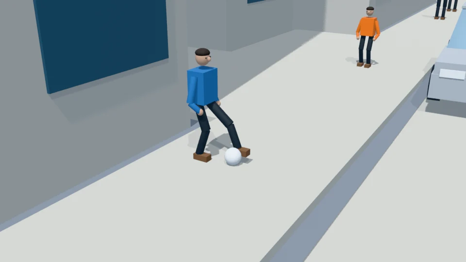 Contact check: Single football