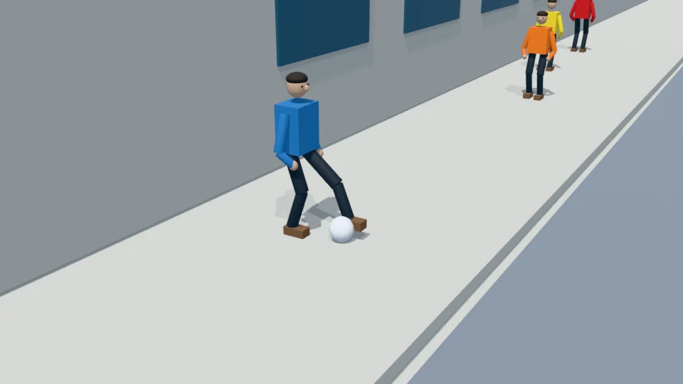 Contact check: Single football