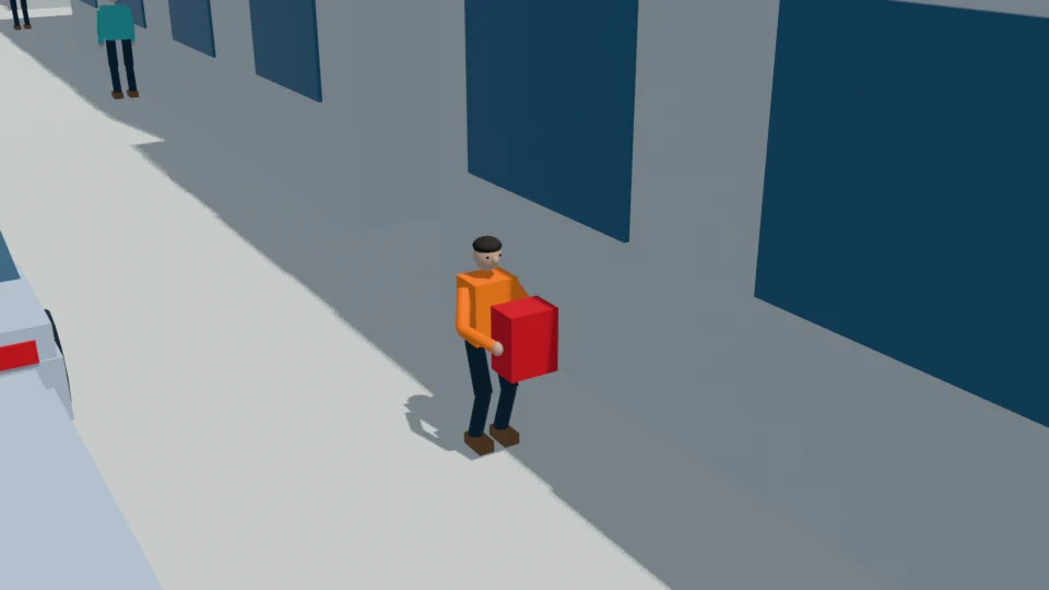 Contact check: Dropped backpack: recovered by Child 4