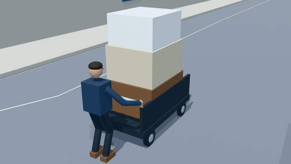 Contact check: Lower cardboard recycling bundle