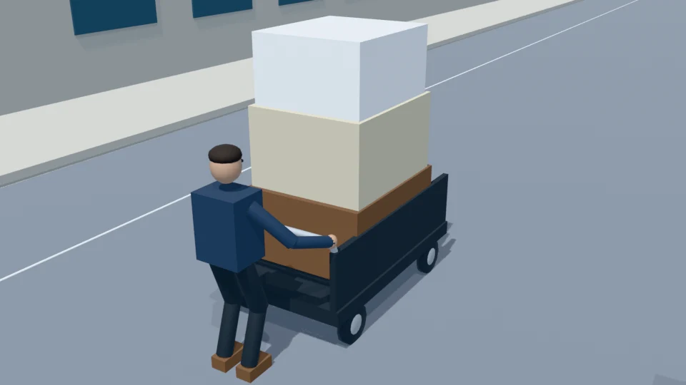 Contact check: Lower cardboard recycling bundle