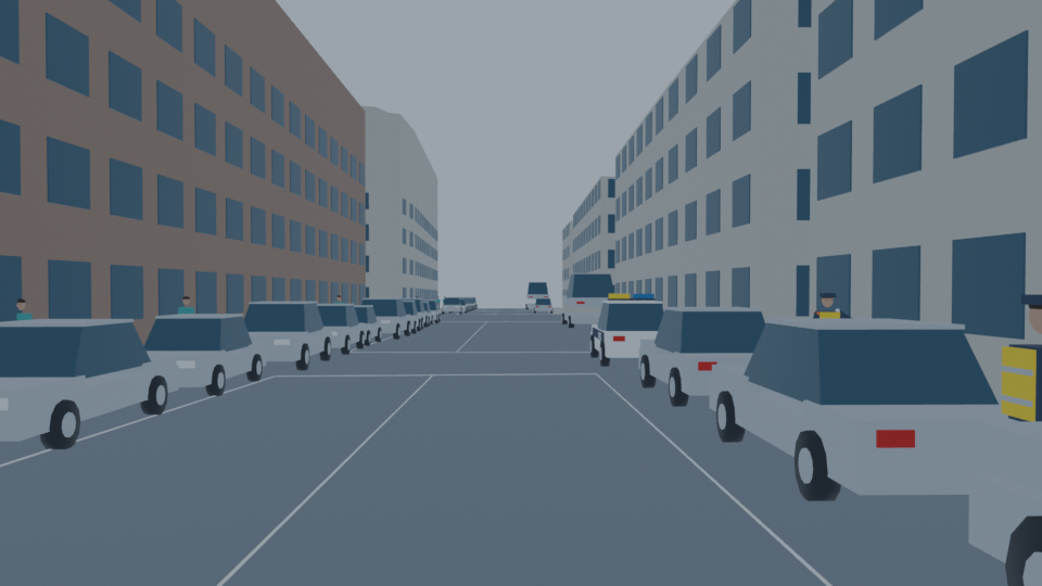 Retreat toward curb