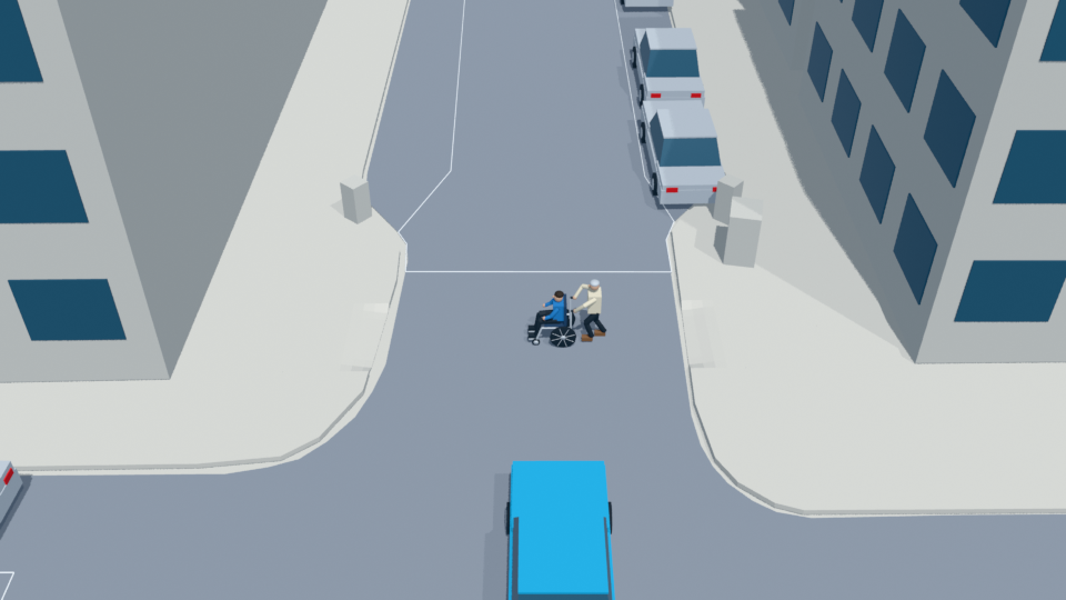 Wheelchair crossing 3D rehearsal